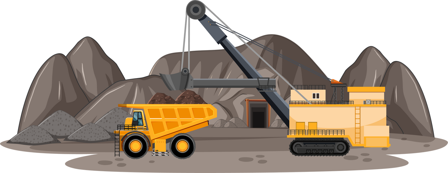 Landscape of coal mine